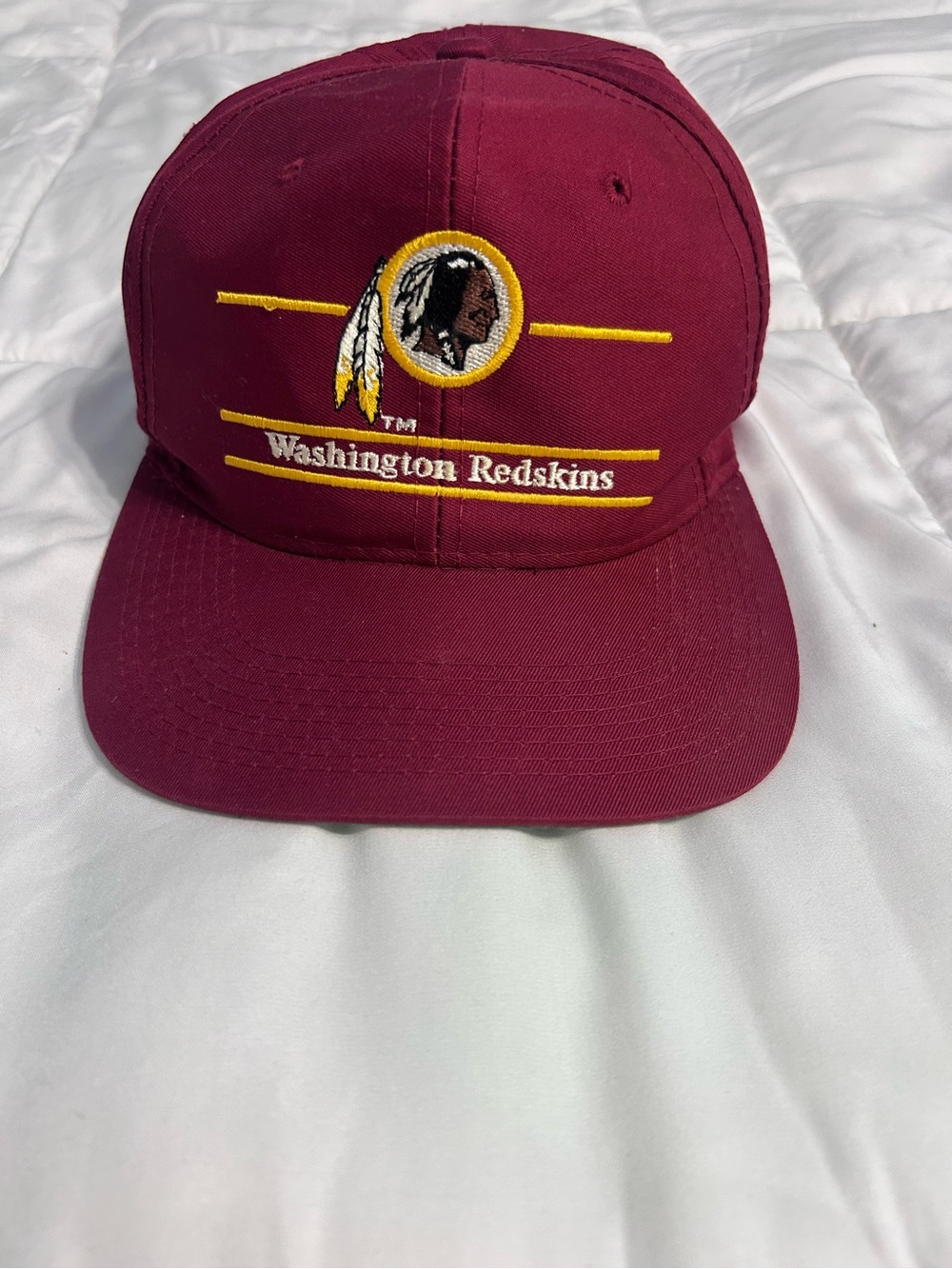 Washington Redskins Burgundy Baseball Cap with Gold Embroidery